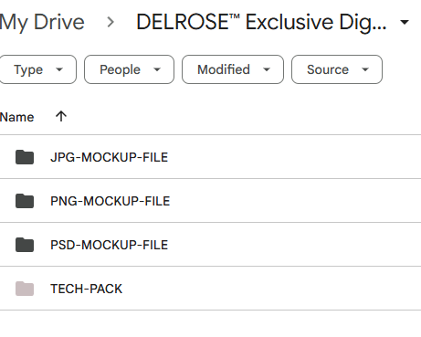 DELROSE™ Exclusive Digital Jorts Mockup – 1 of 1 Premade Design File