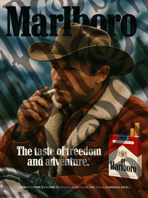 Marlboro Vintage Poster | Retro Tobacco Advertisement Wall Art (Digital Download)