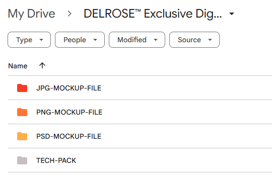 DELROSE™ Exclusive Digital Striped Polo Shirt Mockup – 1 of 1 Premade Design File