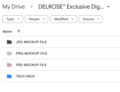DELROSE™ Exclusive Digital Cropped Zip-Up Hoodie Mockup – 1 of 1 Premade Design File
