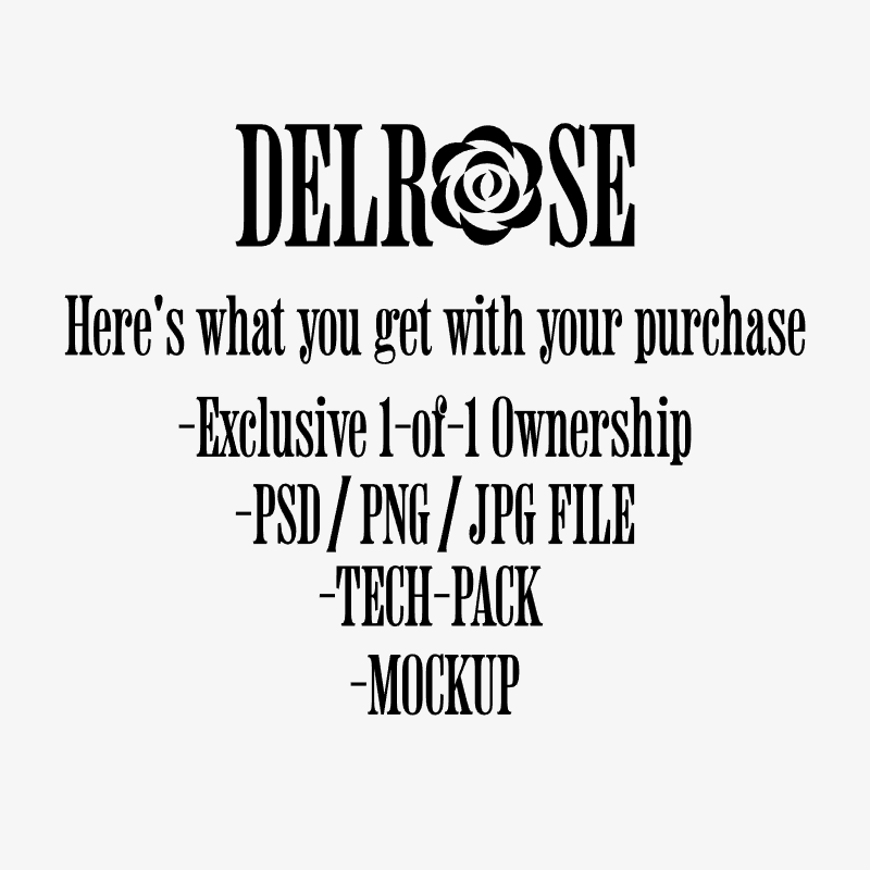 DELROSE™ Exclusive Digital V-neck Sweater Mockup – 1 of 1 Premade Design File
