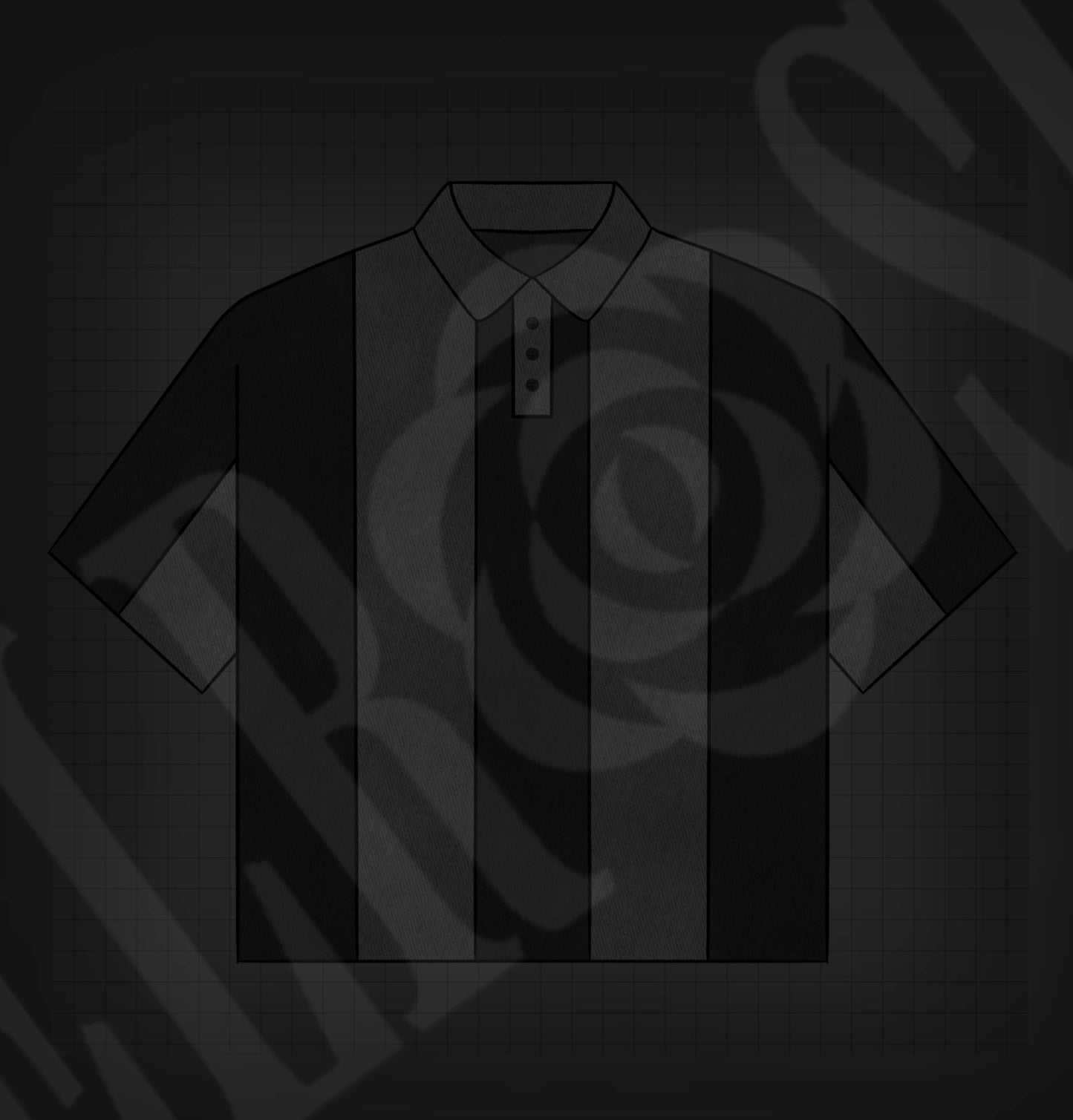 DELROSE™ Exclusive Digital Striped Polo Shirt Mockup – 1 of 1 Premade Design File
