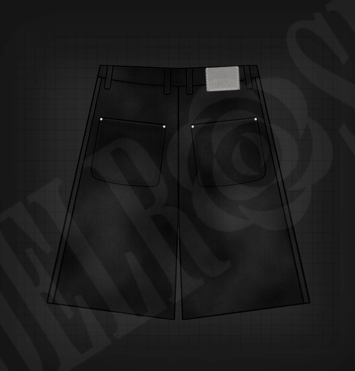 DELROSE™ Exclusive Digital Jorts Mockup – 1 of 1 Premade Design File