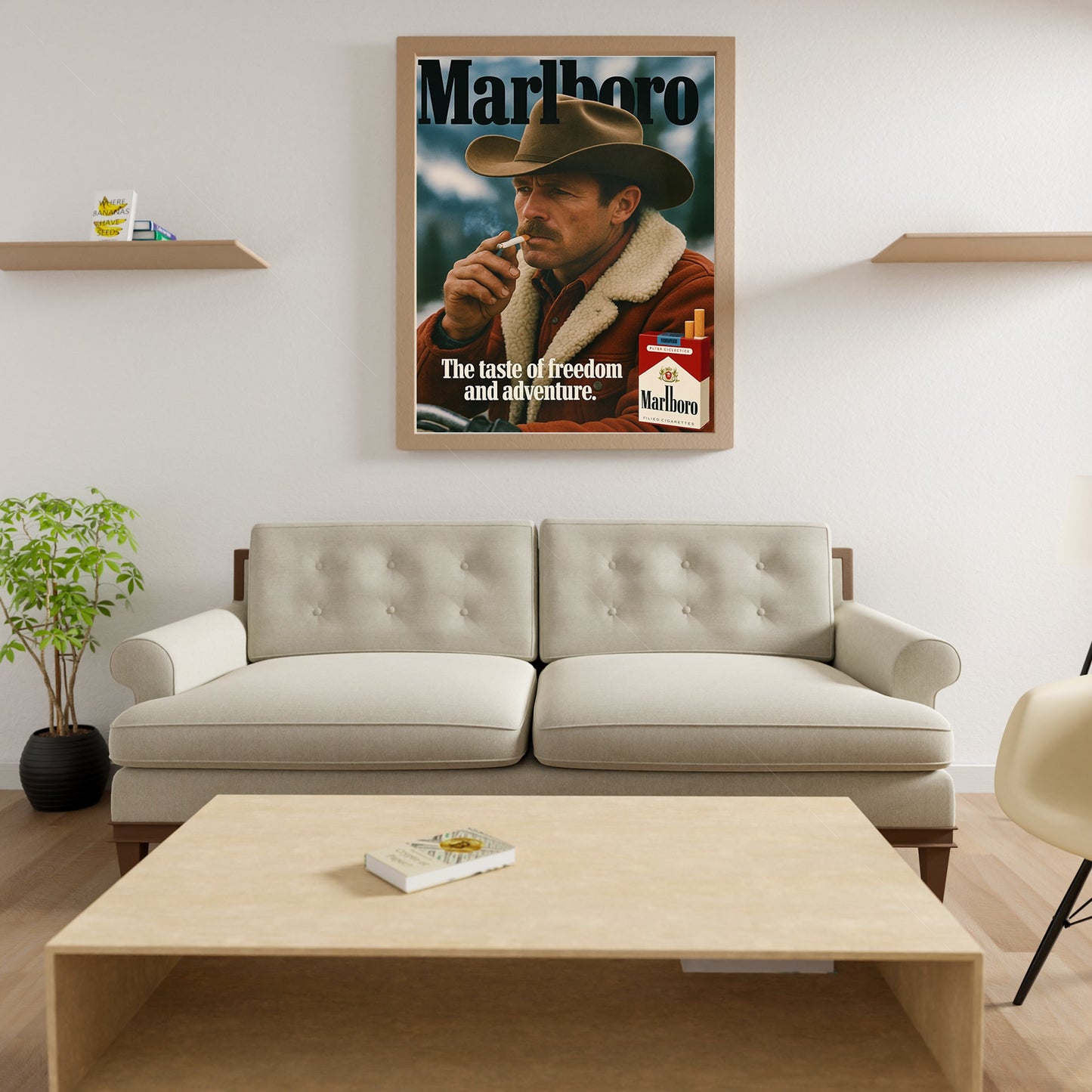 Marlboro Vintage Poster | Retro Tobacco Advertisement Wall Art (Digital Download)