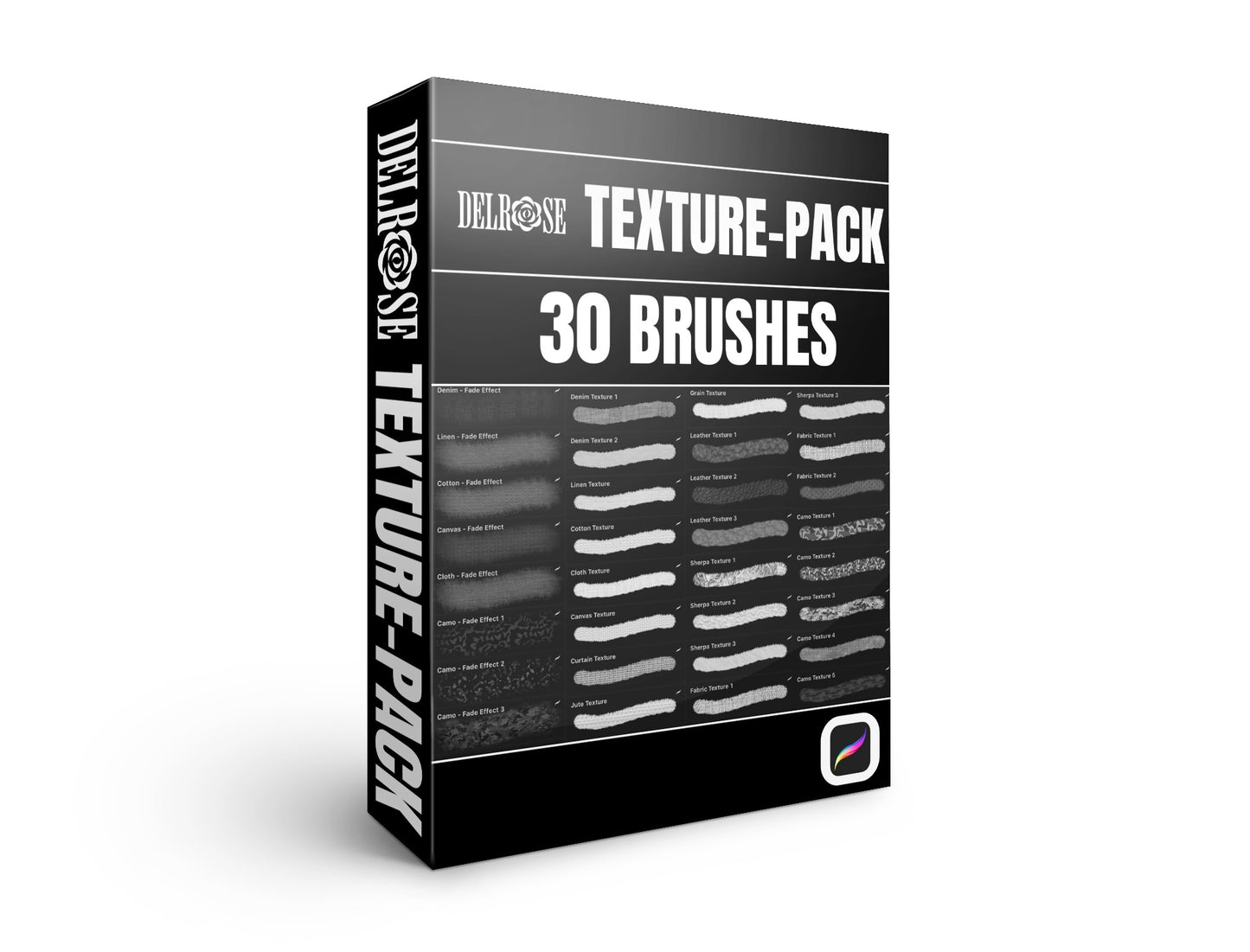 Procreate Texture Pack – 30 Premium Tools