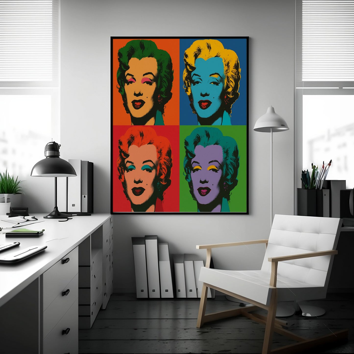 Pop Art Marilyn Monroe Wall Art – Digital Download | Andy Warhol-Inspired Printable Poster