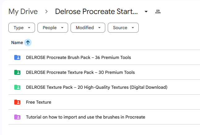 Delrose Procreate Starter Bundle – 86 Premium Assets