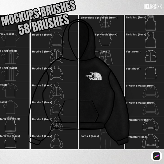 Procreate Brush Pack – 58 Mockup Brushes