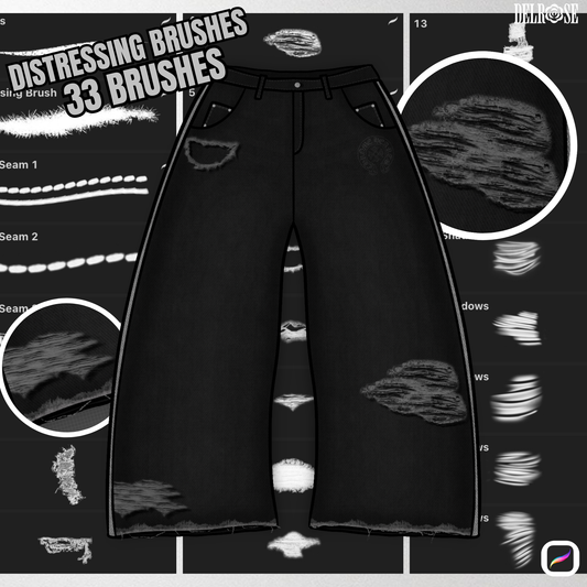 Procreate Brush Pack – 33 Distressing Brushes