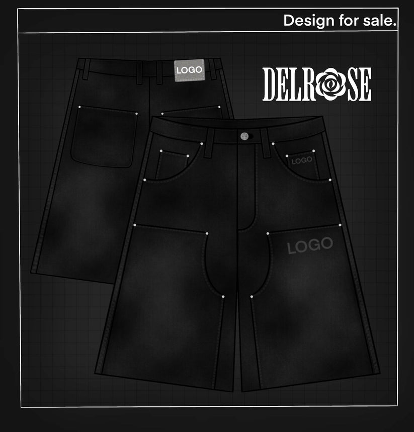 DELROSE™ Exclusive Digital Jorts Mockup – 1 of 1 Premade Design File