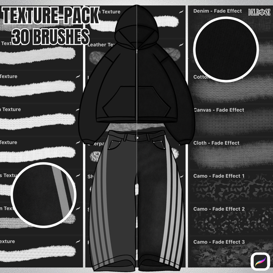 Procreate Texture Pack – 30 Premium Tools