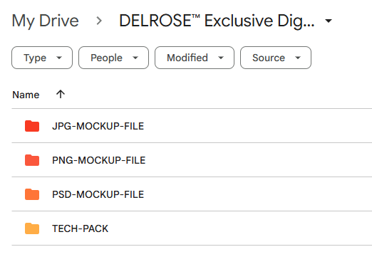 DELROSE™ Exclusive Digital Double Layer Long Sleeve T-Shirt Mockup – 1 of 1 Premade Design File