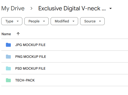 DELROSE™ Exclusive Digital V-neck Sweater Mockup – 1 of 1 Premade Design File