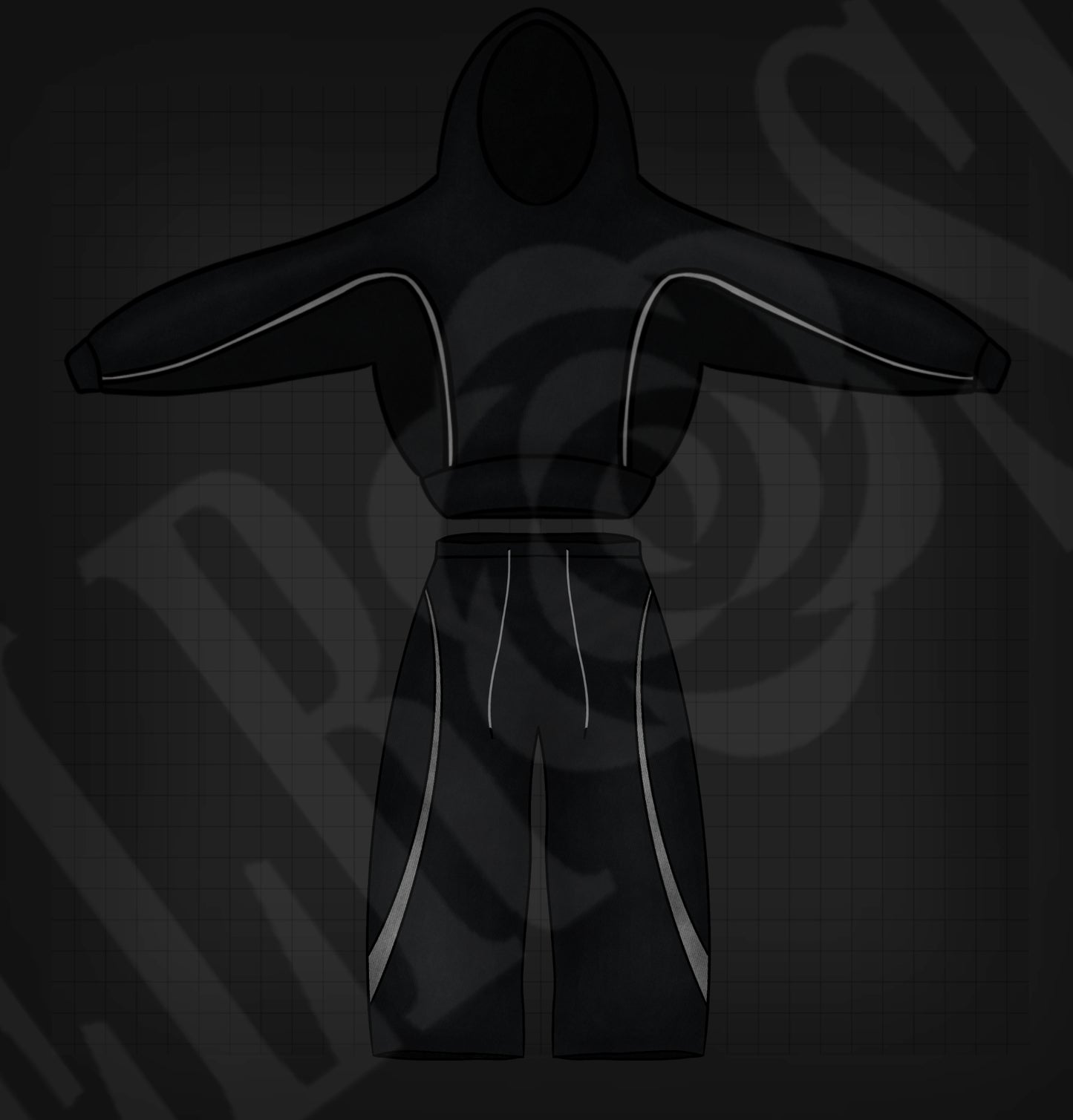 DELROSE™ Exclusive Digital Tracksuit Mockup – 1 of 1 Premade Design File