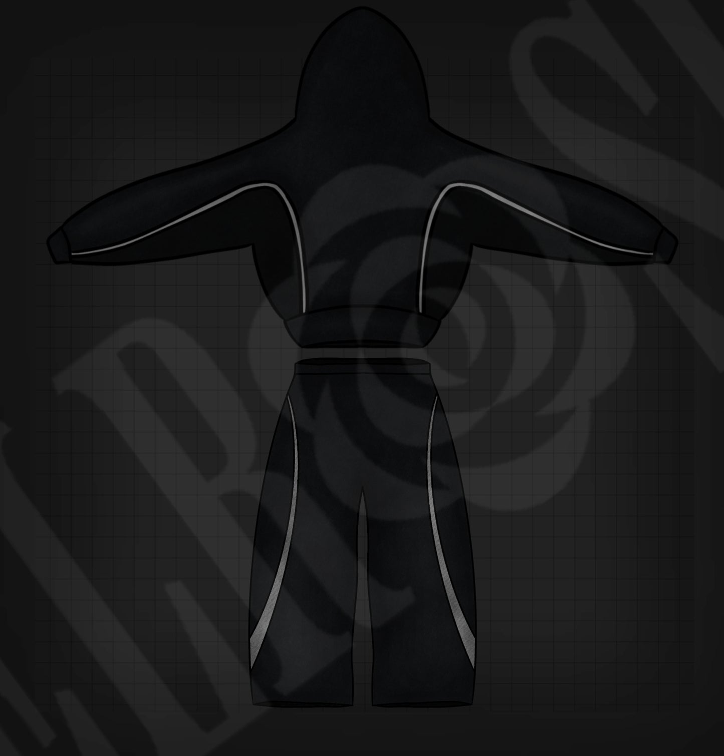 DELROSE™ Exclusive Digital Tracksuit Mockup – 1 of 1 Premade Design File