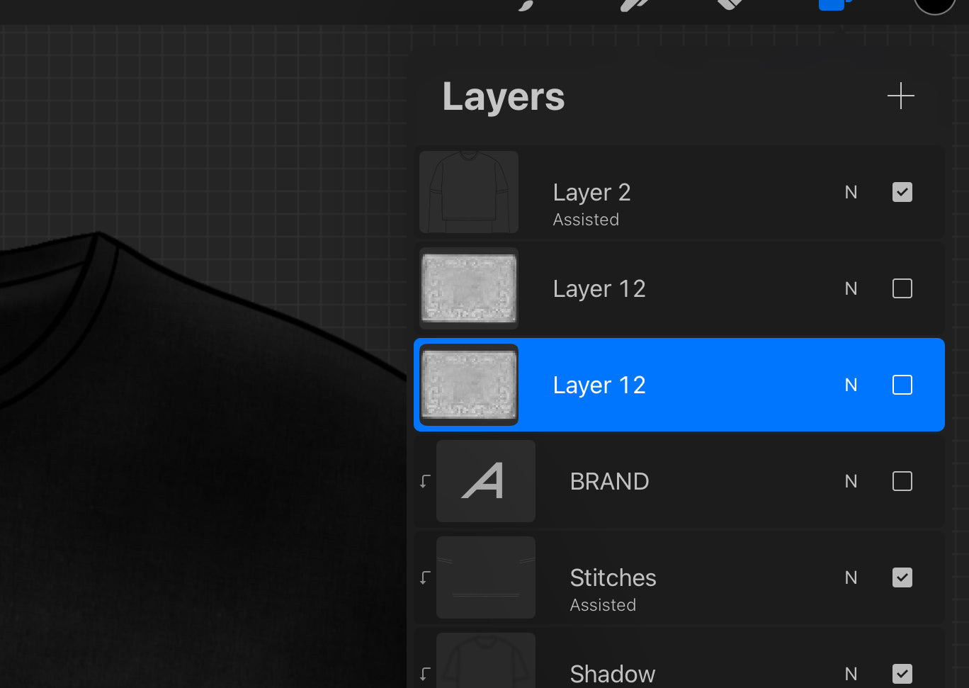 DELROSE™ Exclusive Digital Double Layer Long Sleeve T-Shirt Mockup – 1 of 1 Premade Design File