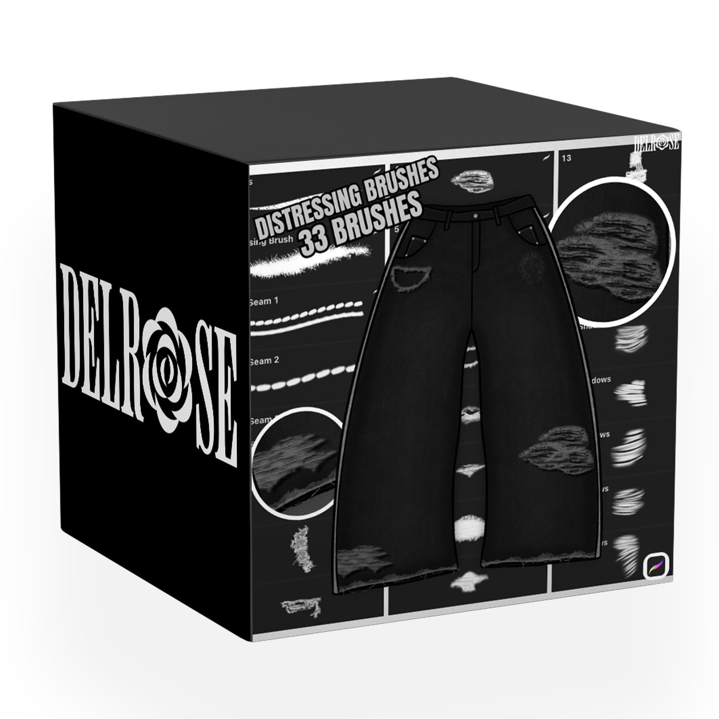 Procreate Brush Pack – 33 Distressing Brushes