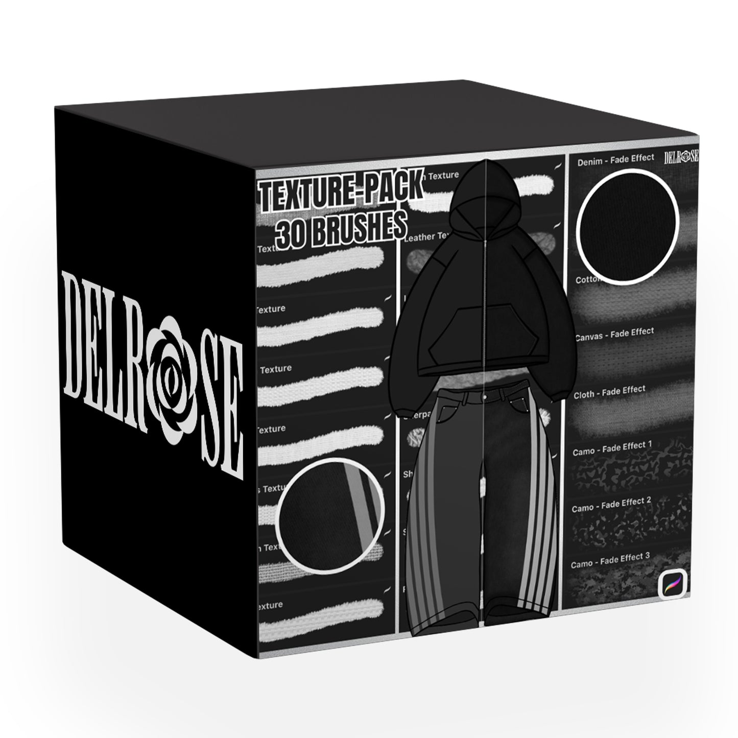 Procreate Texture Pack – 30 Premium Tools