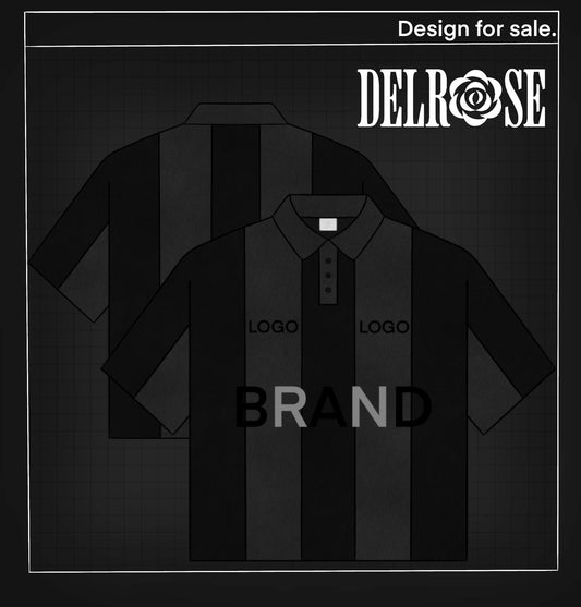 DELROSE™ Exclusive Digital Striped Polo Shirt Mockup – 1 of 1 Premade Design File