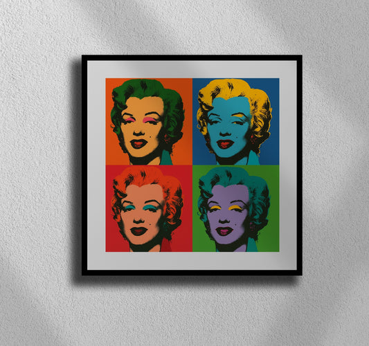 Pop Art Marilyn Monroe Wall Art – Digital Download | Andy Warhol-Inspired Printable Poster